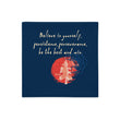 Believe To Win Haiku With Sun Tree on Premium Pillow Case