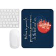 Believe To Win Haiku With Sun Tree on Mouse Pad