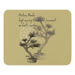 Matsuo Basho Haiku With Bonsai on Mouse Pad