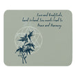 Love Gratitude Peace Harmony Haiku With Bamboo on Mouse Pad