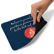 Believe To Win Haiku With Sun Tree on Mouse Pad