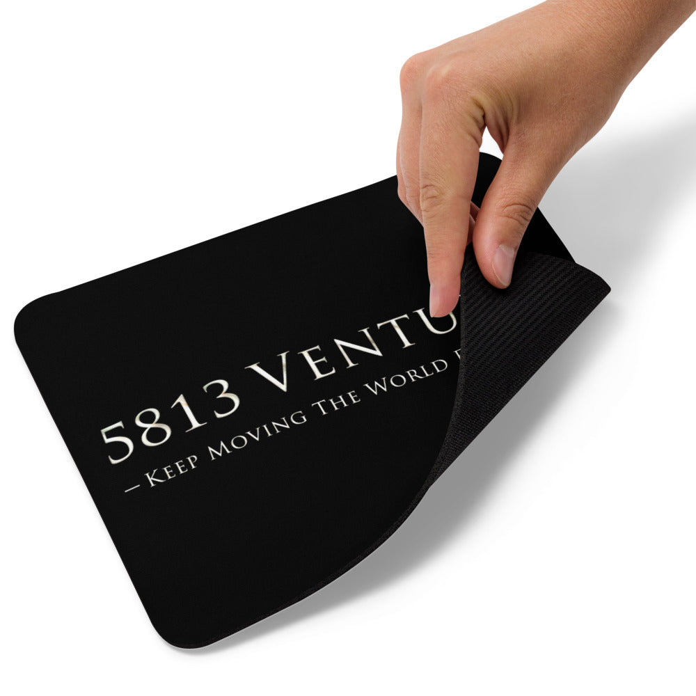 5813 Ventures Logo In Pearl on Mouse Pad