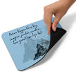 Dream Bigger Haiku With Mountains on Mouse Pad