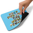 Baby Animals Keep Moving The World Forward In Blue on Mouse Pad