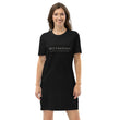 5813 Ventures Logo In Pearl on Women's Organic Cotton T-Shirt Dress