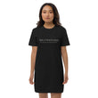 5813 Ventures Logo In Pearl on Women's Organic Cotton T-Shirt Dress