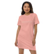 5813 Ventures Logo In Pearl on Women's Organic Cotton T-Shirt Dress