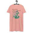 Always Better Haiku With Lilies on Women's Organic Cotton T-Shirt Dress