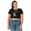 Lead By Example Haiku With Mountain Shrines on Women's Organic Crop Top