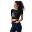 Lead By Example Haiku With Mountain Shrines on Women's Organic Crop Top