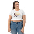 Life Is An Encore Haiku With Wren on Women's Organic Crop Top