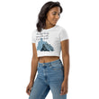 Dream Bigger Haiku With Mountains on Women's Organic Crop Top