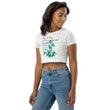 Always Better Haiku With Lilies on Women's Organic Crop Top