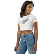 Always Win Now Haiku With Butterfly on Women's Organic Crop Top