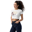 Life Is An Encore Haiku With Wren on Women's Organic Crop Top