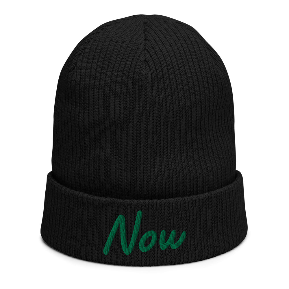 Now In Emerald Embroidery on Organic Beanie