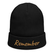 Remember In Celluloid Embroidery on Organic Beanie