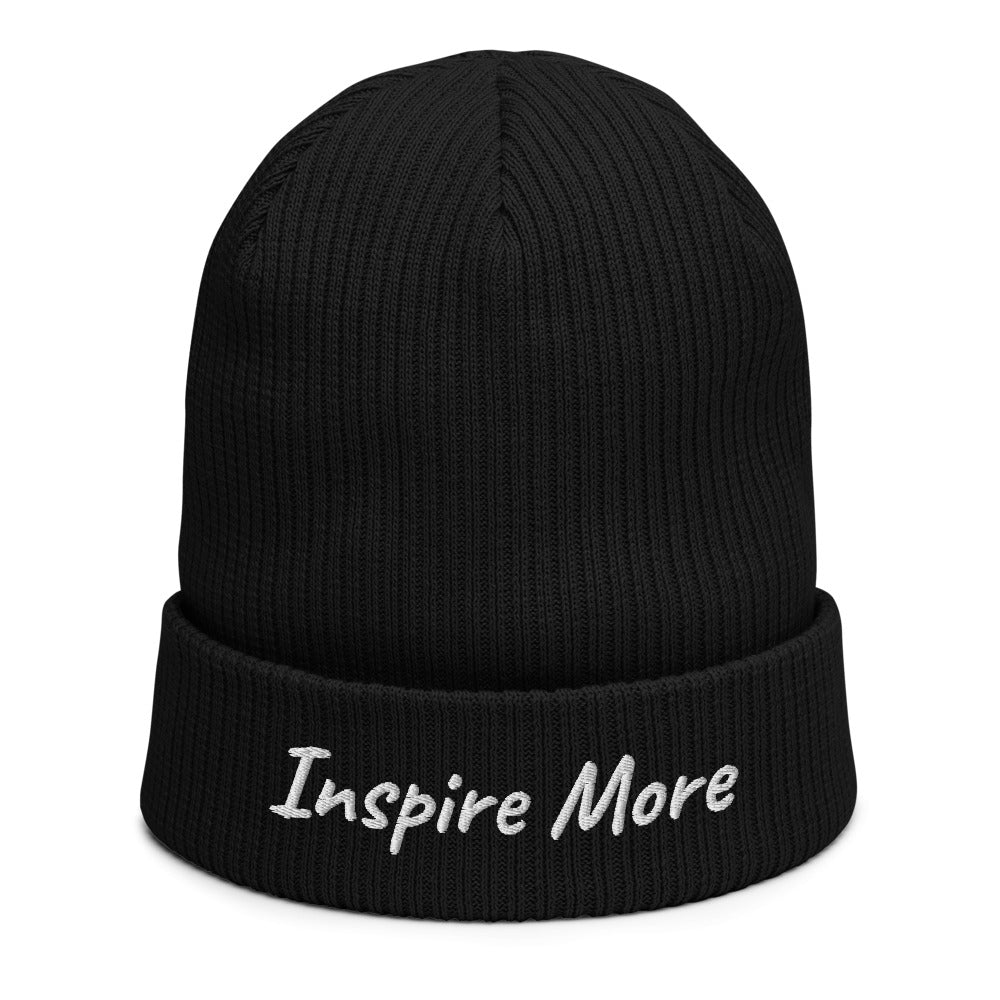 Inspire More In Diamond Embroidery on Organic Beanie