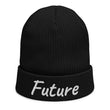 Future In Pearl Embroidery on Organic Beanie