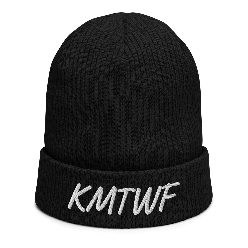 KMTWF In Pearl Embroidery on Organic Beanie