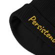 Persistence In Gold Embroidery on Organic Beanie