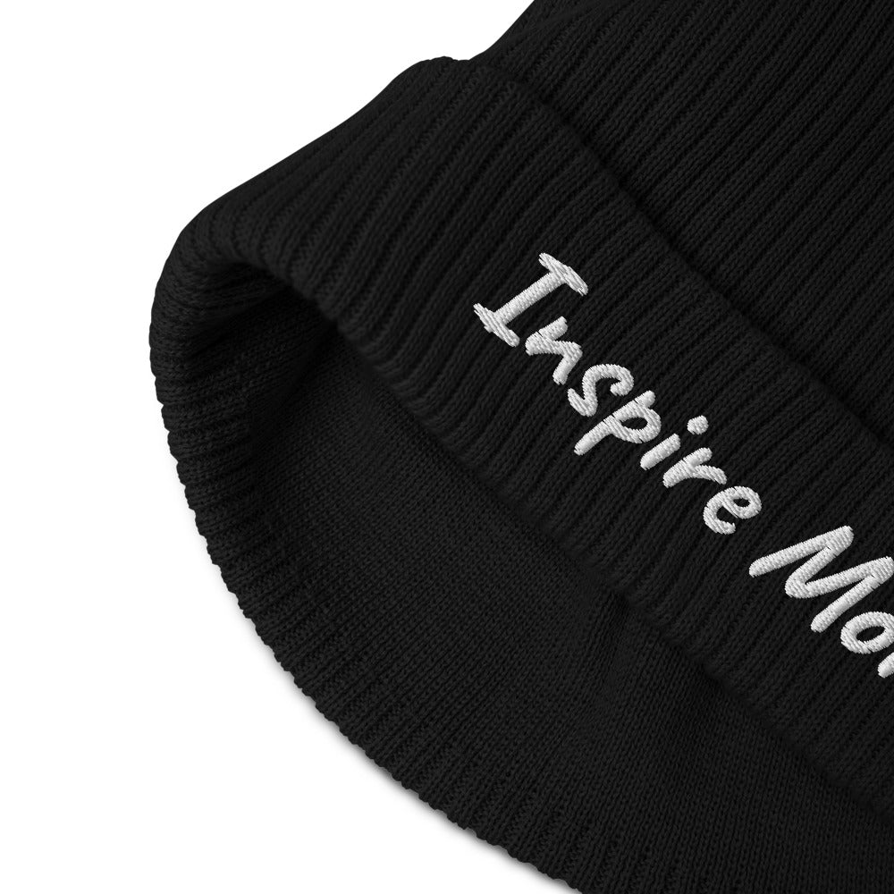 Inspire More In Diamond Embroidery on Organic Beanie