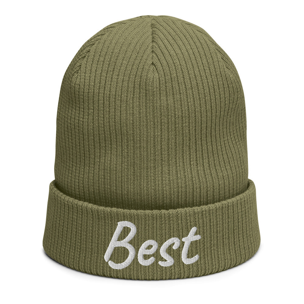 Best In Diamond Embroidery on Organic Beanie