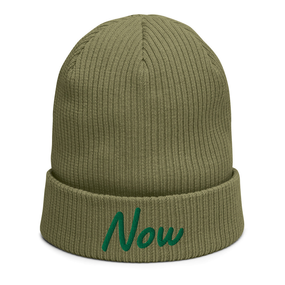 Now In Emerald Embroidery on Organic Beanie