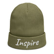 Inspire In Diamond Embroidery on Organic Beanie