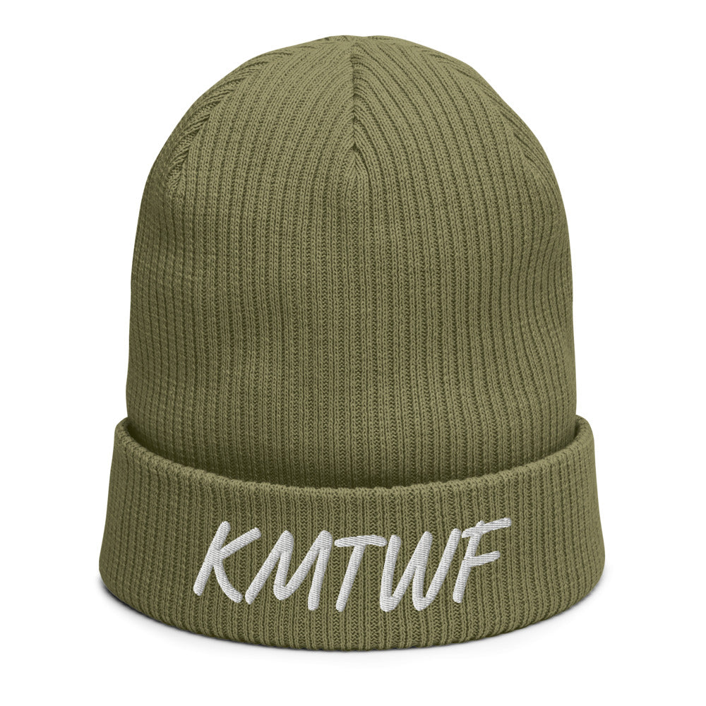 KMTWF In Pearl Embroidery on Organic Beanie