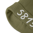 5813 In Pearl Embroidery on Organic Beanie