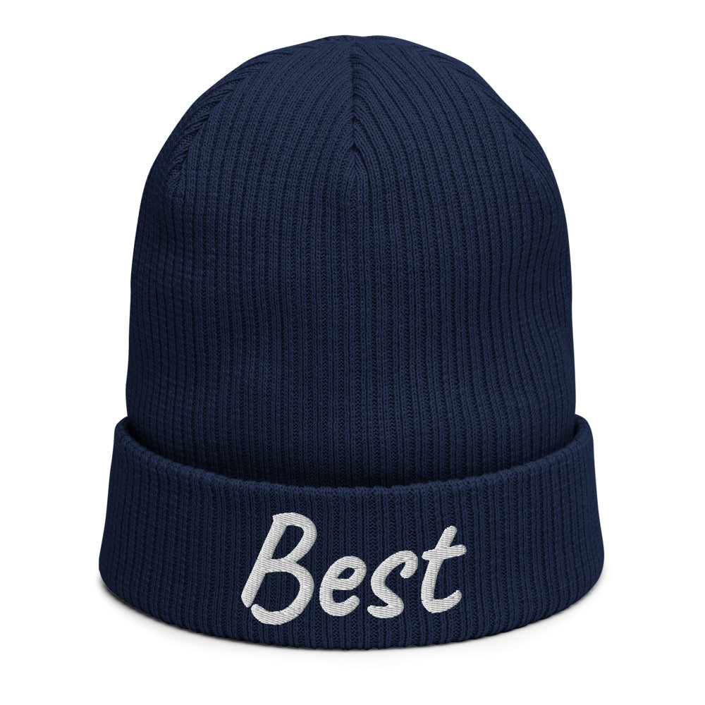 Best In Diamond Embroidery on Organic Beanie