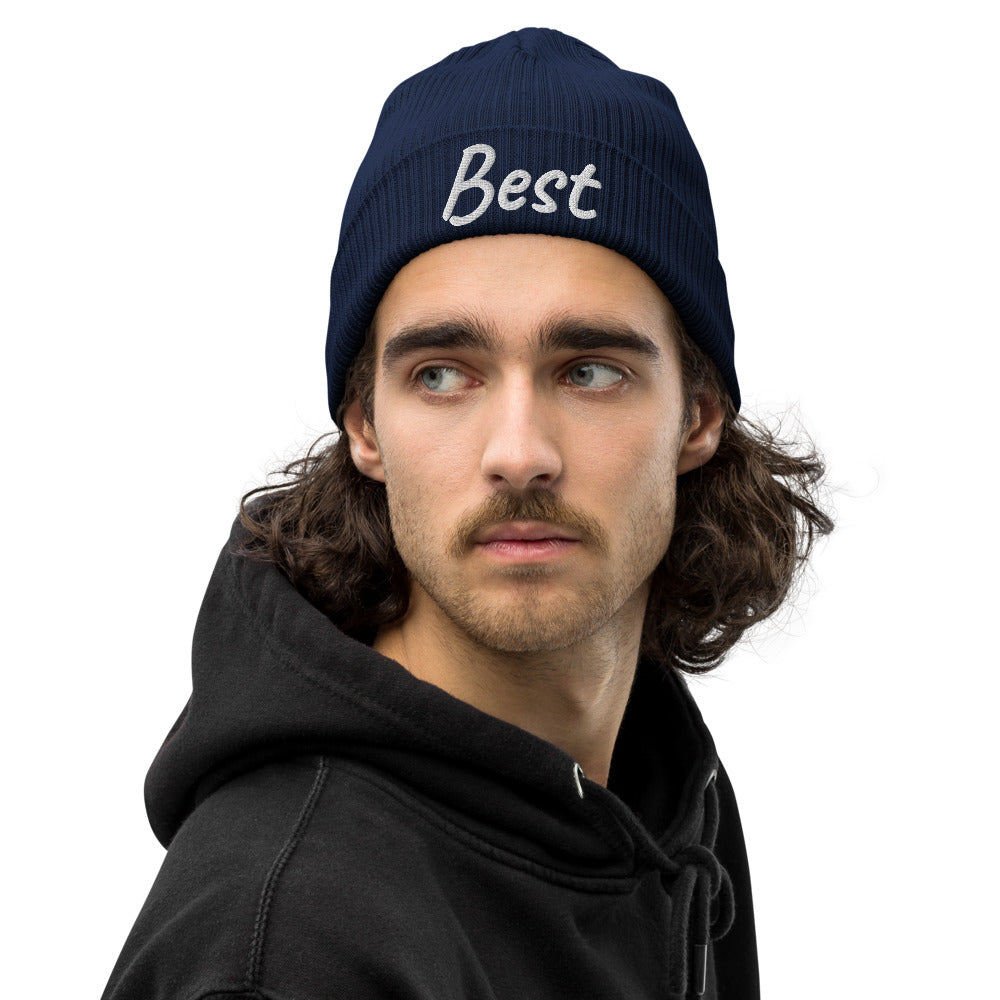 Best In Diamond Embroidery on Organic Beanie