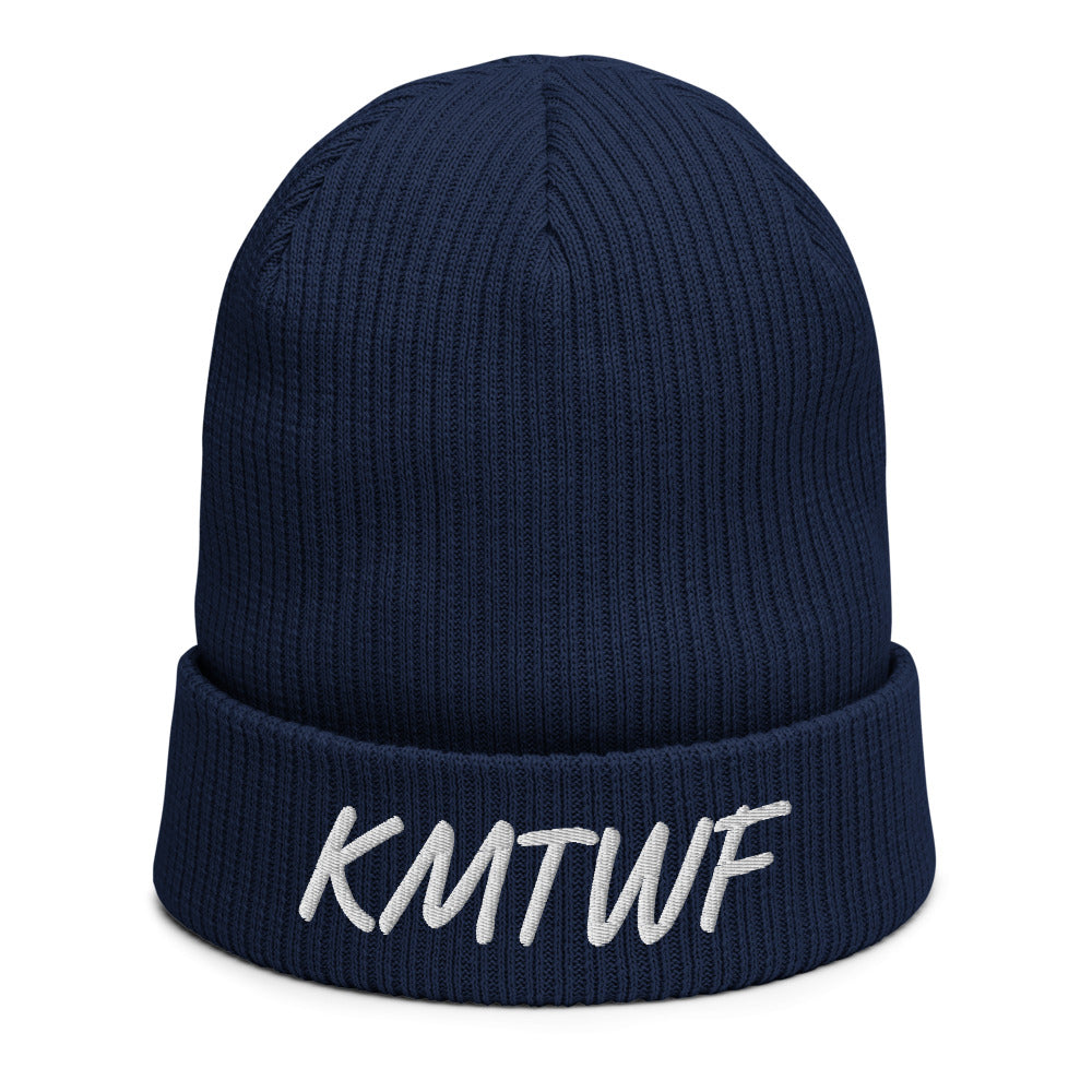 KMTWF In Pearl Embroidery on Organic Beanie