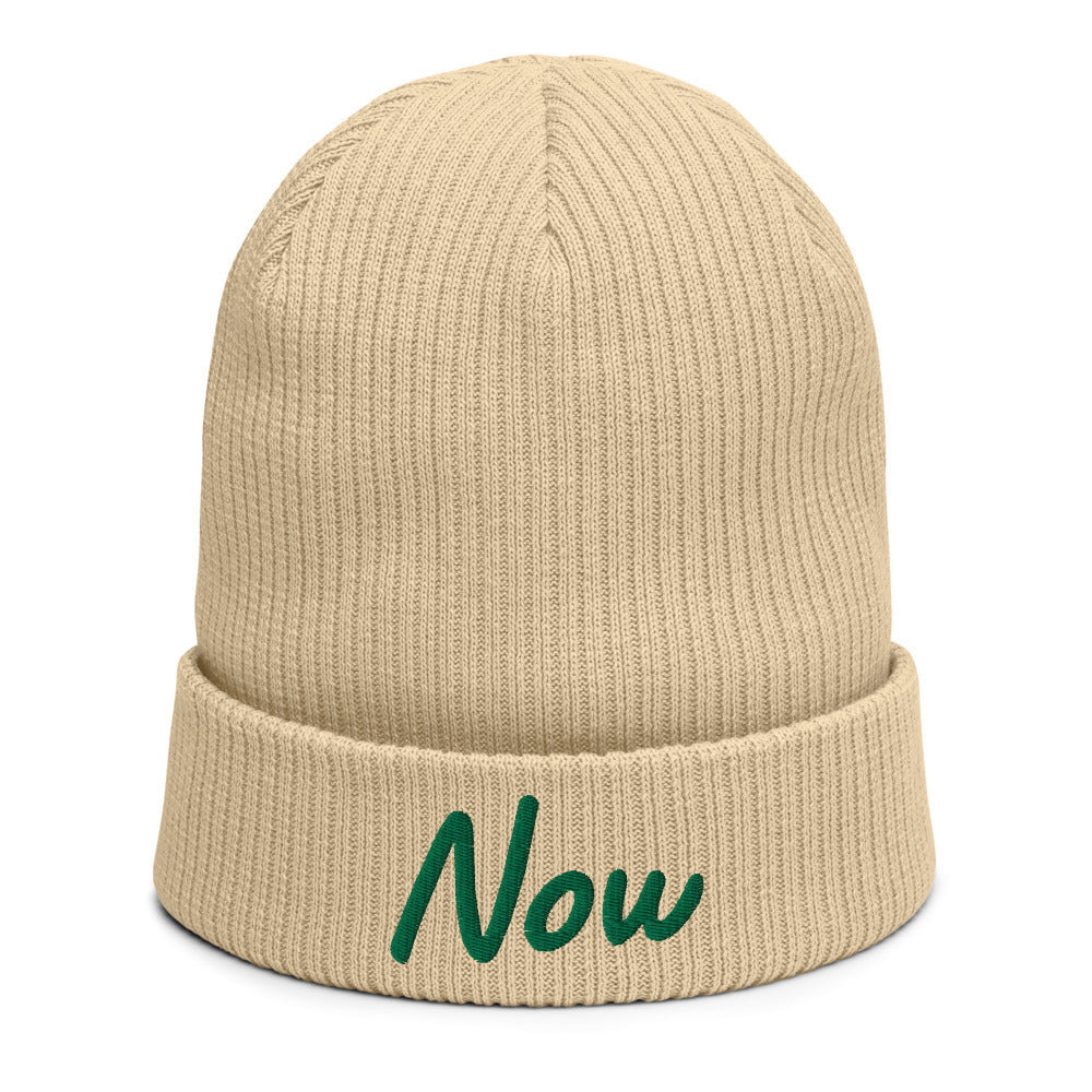 Now In Emerald Embroidery on Organic Beanie