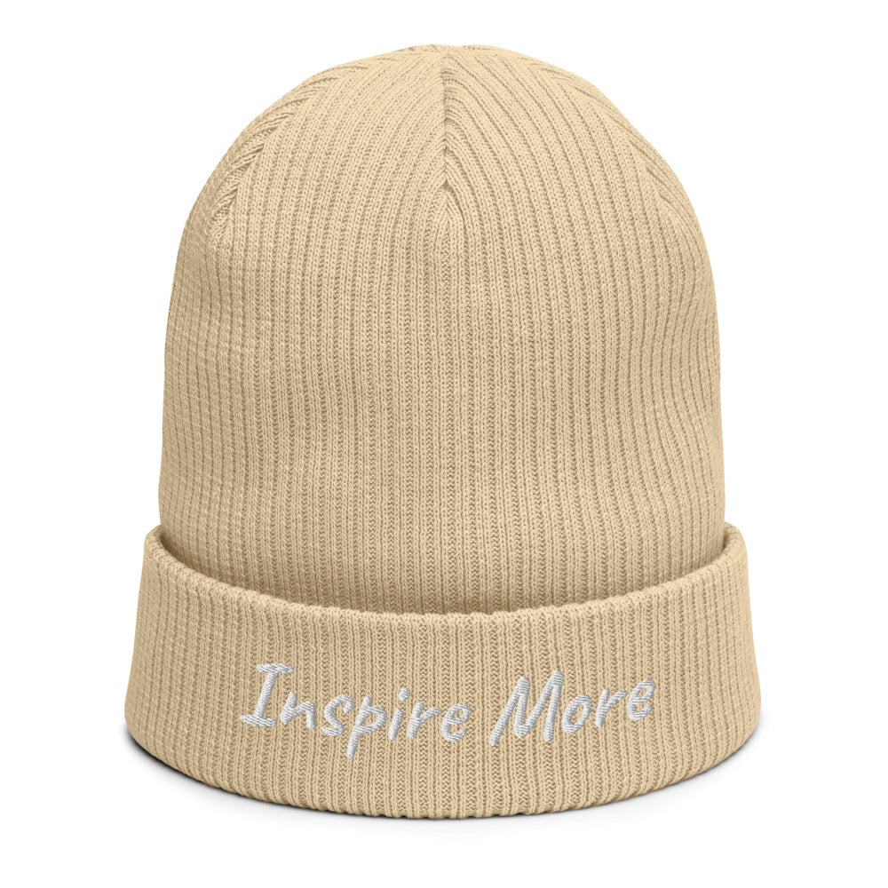 Inspire More In Diamond Embroidery on Organic Beanie