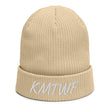 KMTWF In Pearl Embroidery on Organic Beanie