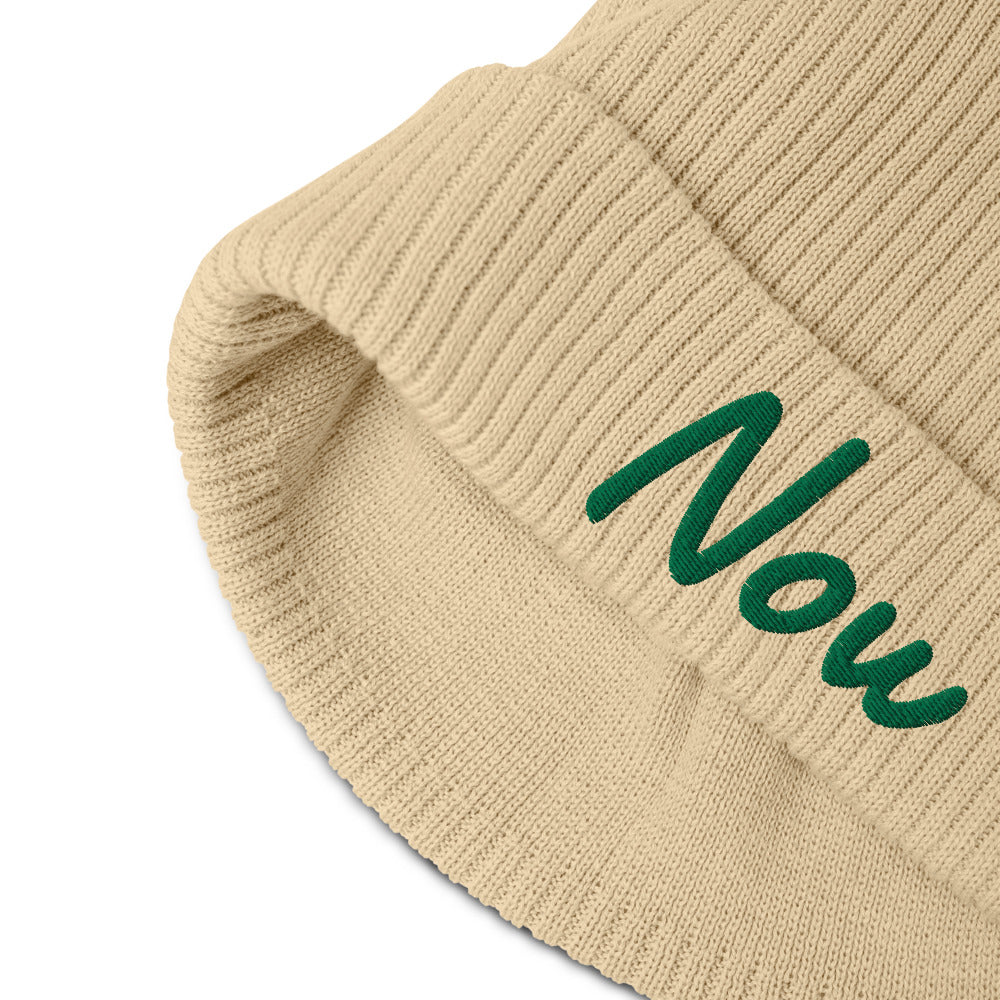 Now In Emerald Embroidery on Organic Beanie