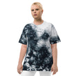 Money & Wealth In Silver Embroidery on Unisex Tie-Dye T-Shirt