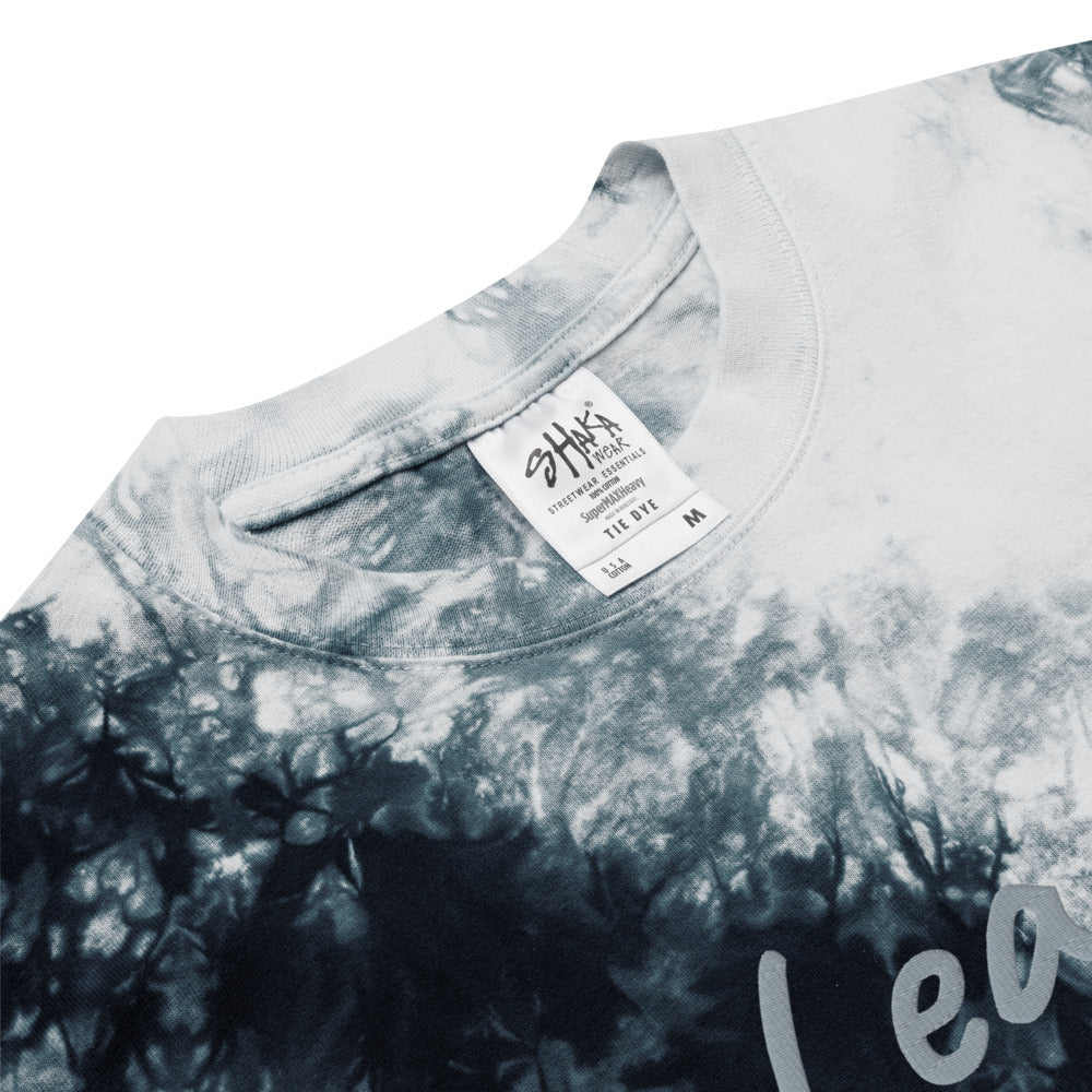 Lead In Silver Embroidery on Unisex Tie-Dye T-Shirt