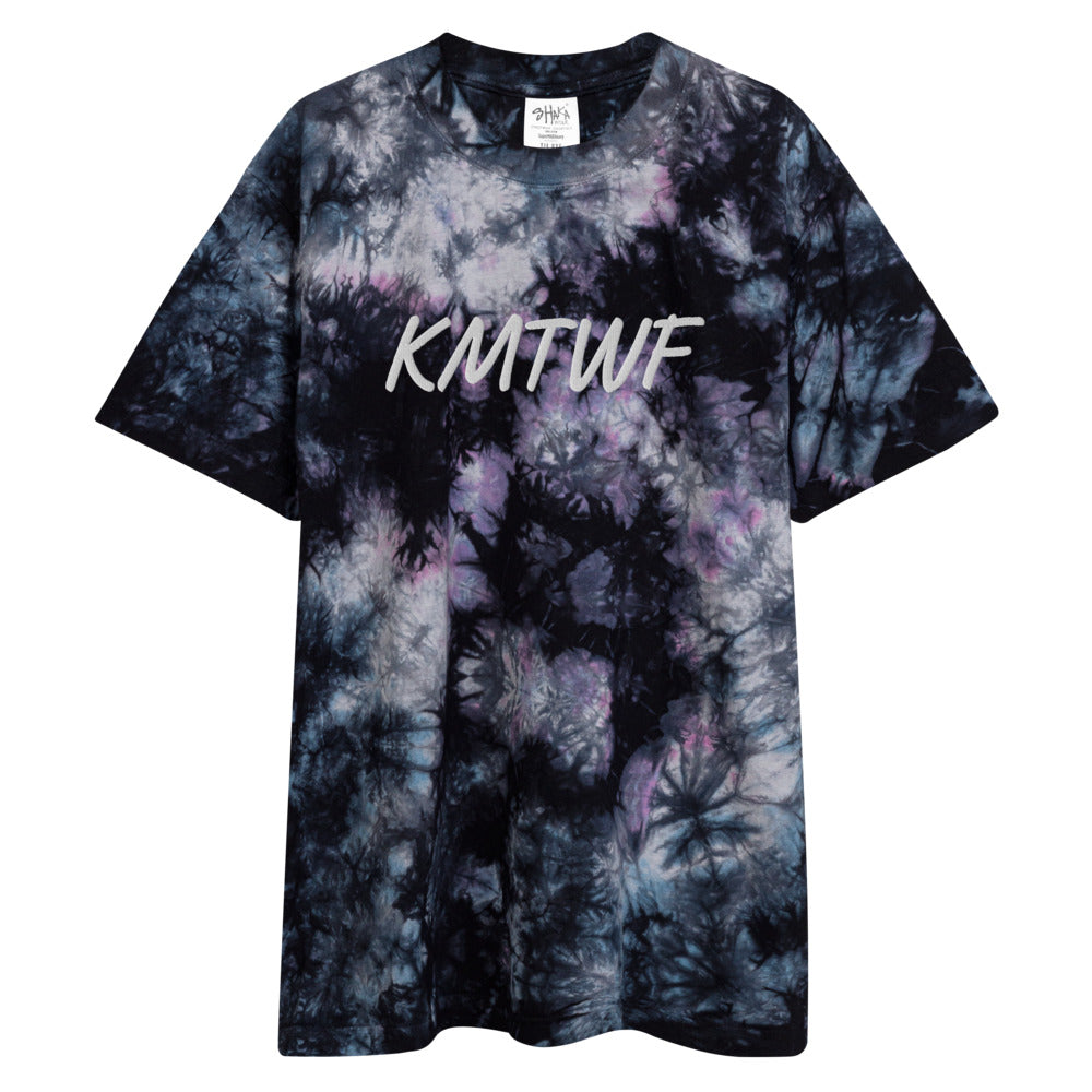 KMTWF In Pearl Embroidery on Unisex Tie-Dye T-Shirt