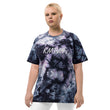 KMTWF In Pearl Embroidery on Unisex Tie-Dye T-Shirt