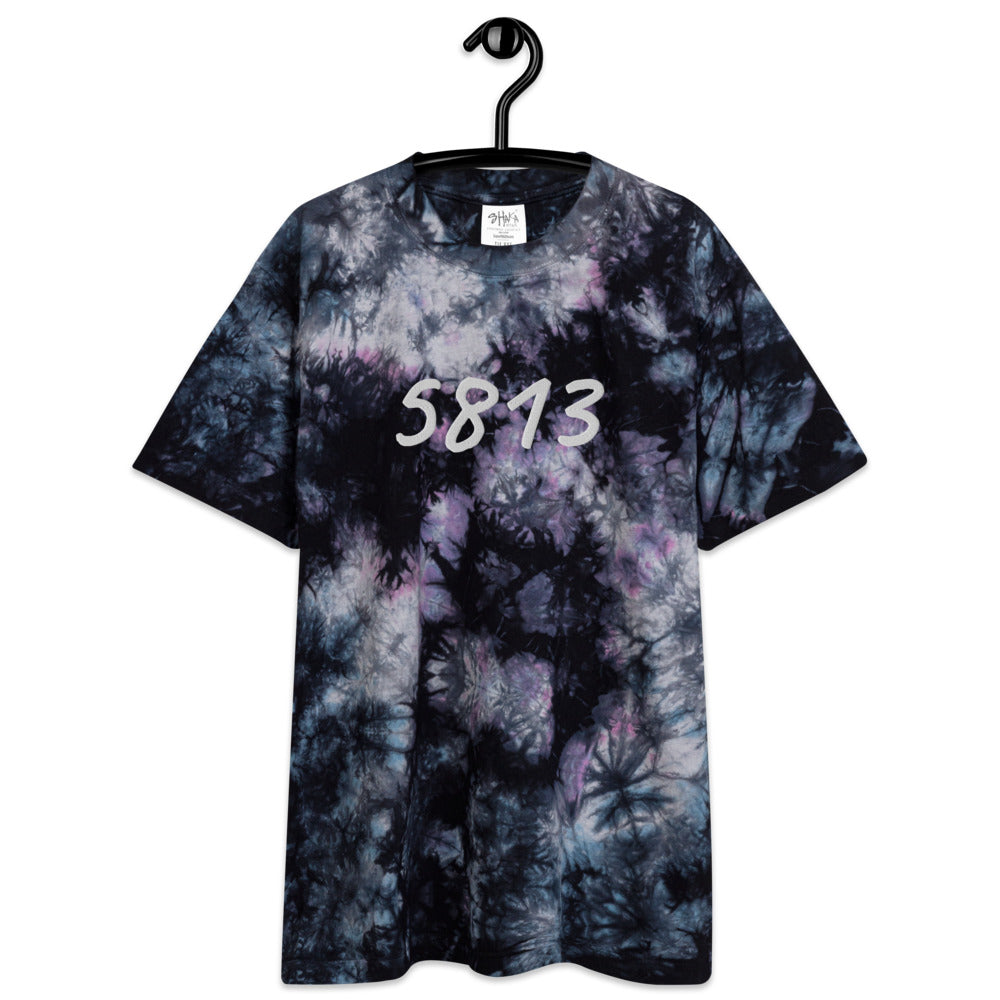 5813 In Pearl Embroidery on Unisex Tie-Dye T-Shirt