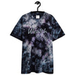 Wealth In Silver Embroidery on Unisex Tie-Dye T-Shirt