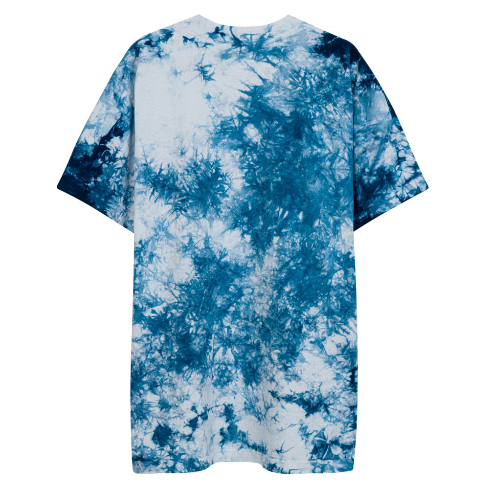 KMTWF In Pearl Embroidery on Unisex Tie-Dye T-Shirt