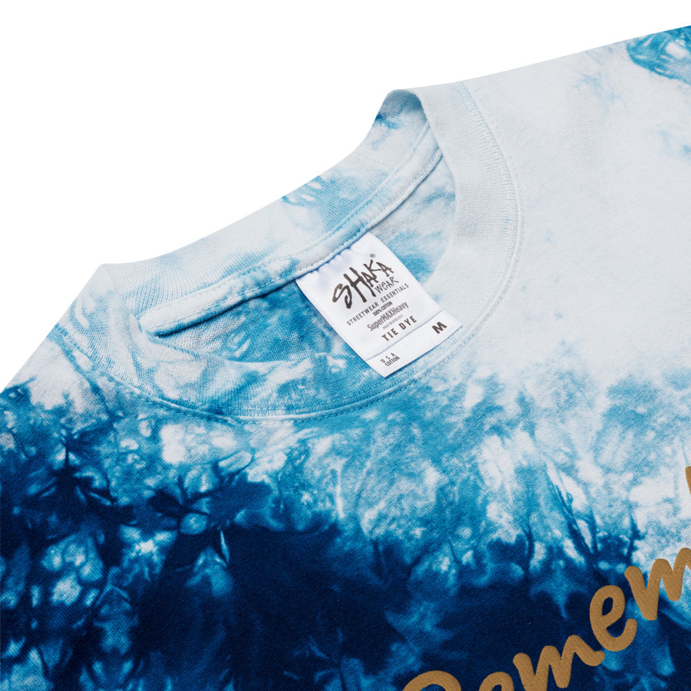 Remember In Celluloid Embroidery on Unisex Tie-Dye T-Shirt