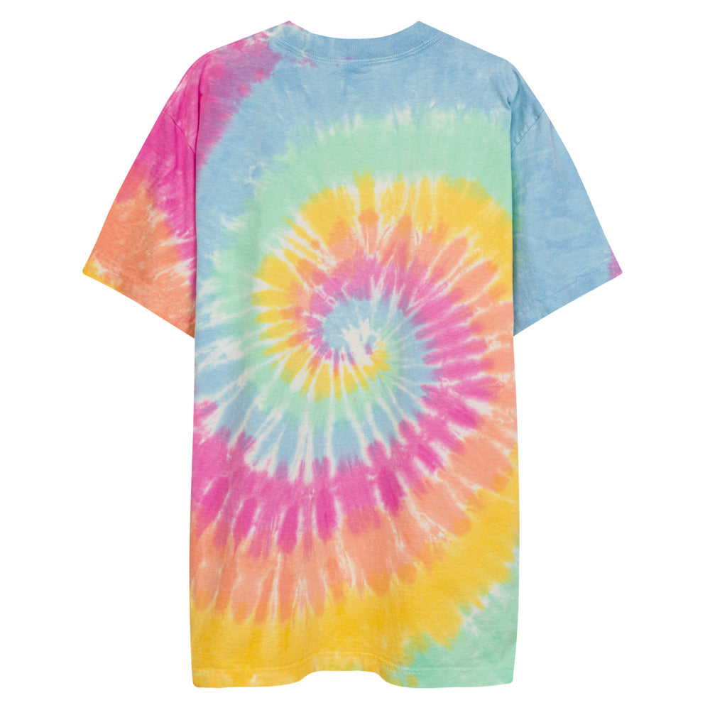 KMTWF In Pearl Embroidery on Unisex Tie-Dye T-Shirt