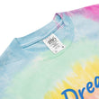 Dream In Sapphire Embroidery on Unisex Tie-Dye T-Shirt