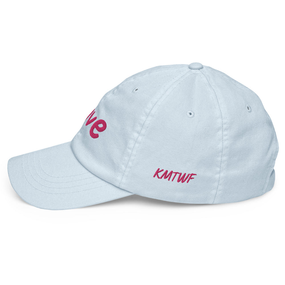 Love In Star Rose Quartz Embroidery on Pastel Baseball Cap