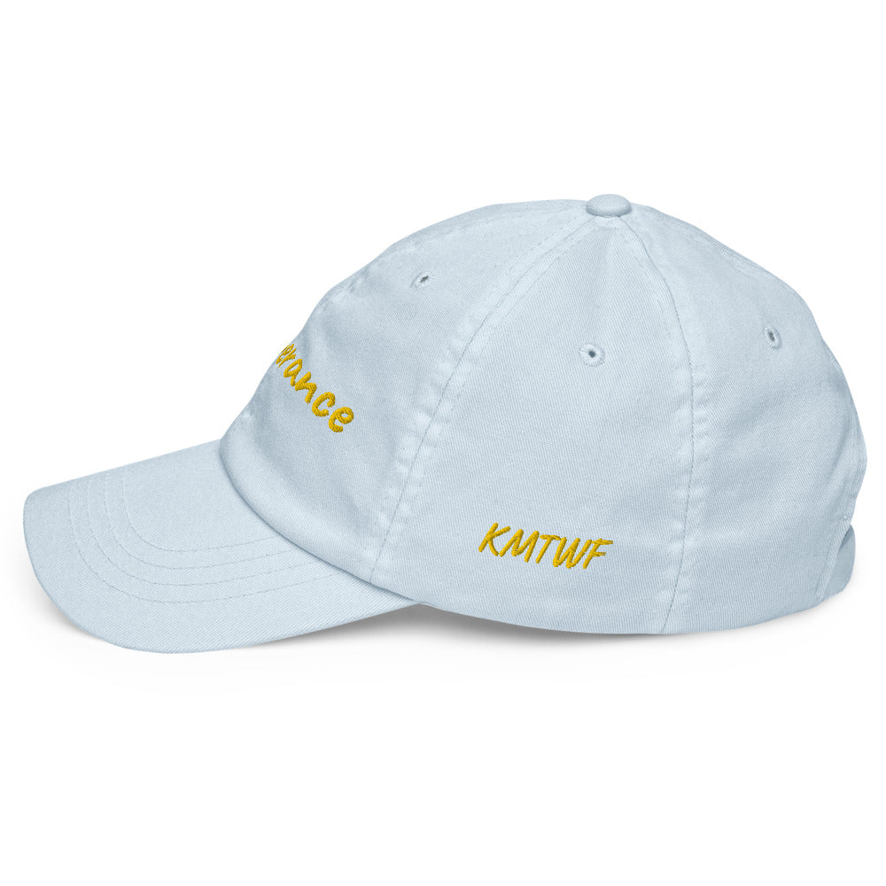 Perseverance In Gold Embroidery on Pastel Baseball Cap